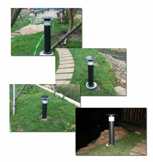 Solar Lighting for Garden LED Bollard with LiFePO4 Lithium Battery