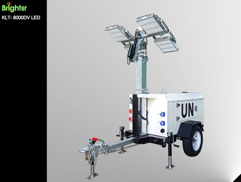 Generator Power LED Lighting Mobile Tower Light with Trailer