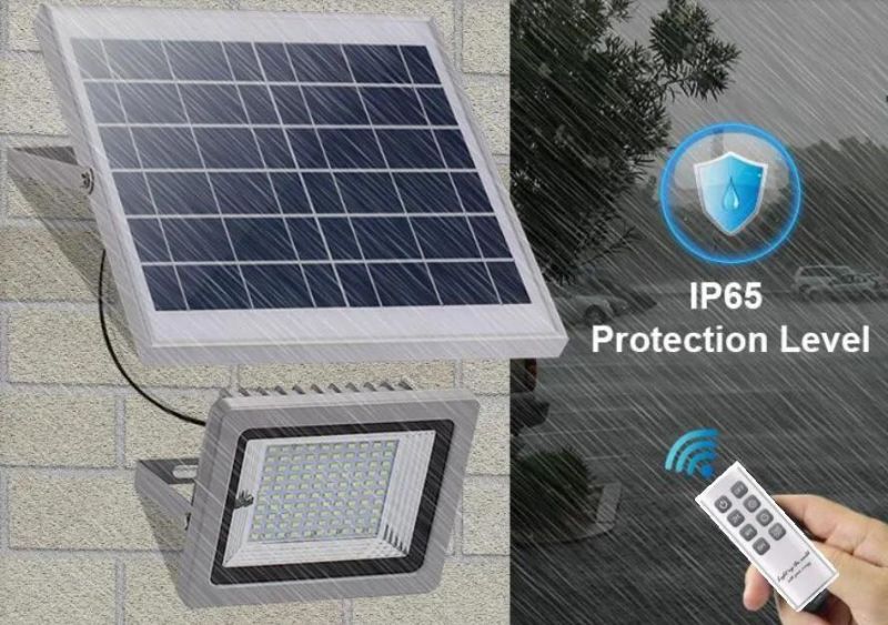 Outdoor 120W Solar Powered Flood Light with Motion Sensor