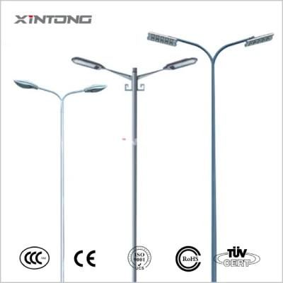 30W Single Lamp Solar LED Sodium Double Column 5m Traffic Sign Vertical Street Light with Pole