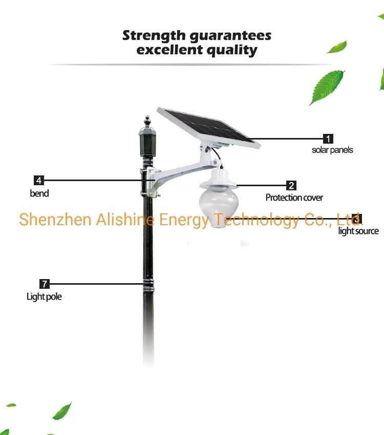 Hot Sale 12W Solar Garden Street Light with Pole Optional