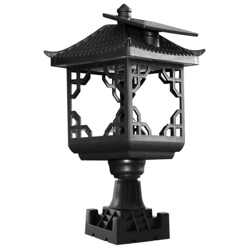 Solar Wall Lights Outdoor, Garden Decorative Fence Post Lights for Patio, Pathway, Pool, Backyard, Black Birds, Post Light