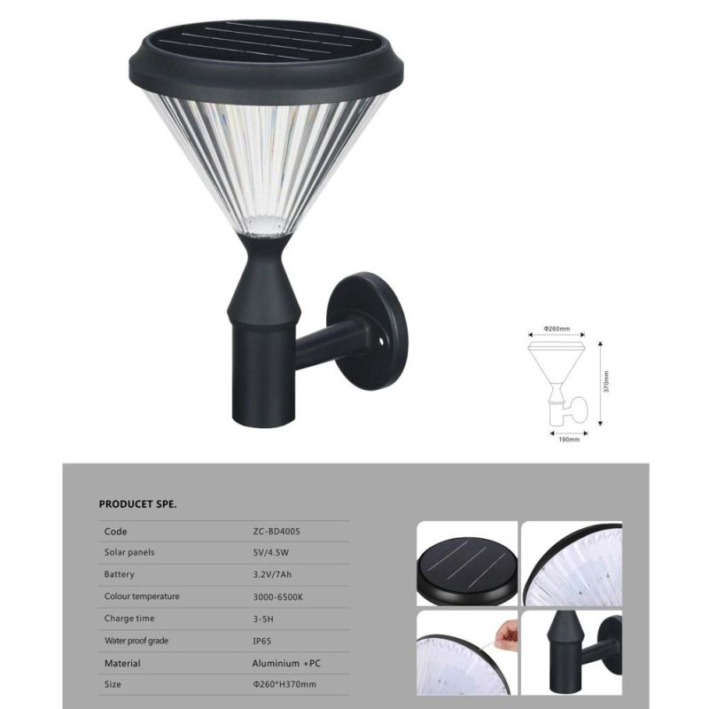 New Type 100W SMD Garden Wall LED Solar Light