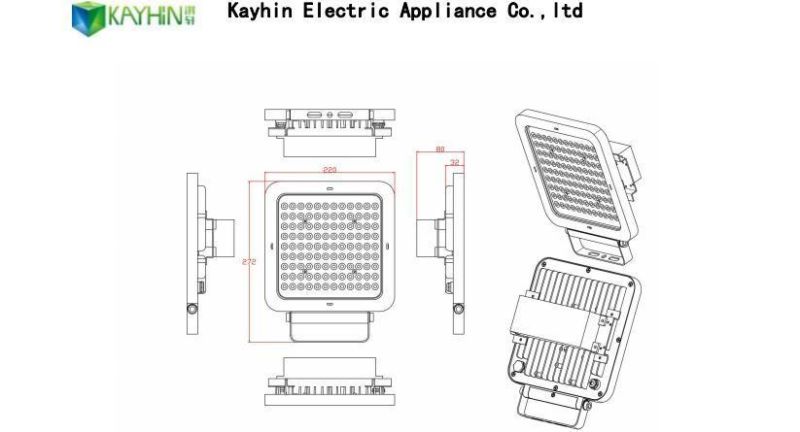 CB EMC LVD TUV White or Black House Sports Factory Stadium LED Flood Light UFO Highbay Street Light Solar Floodlight