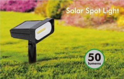 50 Lumen Plastic Solar Spot Light for Garden