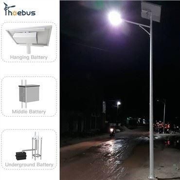 Highway Outdoor Solar Lighting Project 8m Poles 40W 50W 60W 70W LED Split Solar Light &gt;140 Lm/W 5 Years Warranty