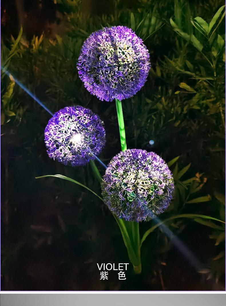 Wholesale Outdoor Lawn Landscape Lamp RGB Multi Colors Spike Decorative LED Solar Energy Flower Garden Light Solar Xmas String Wedding Christmas Party Decor LED