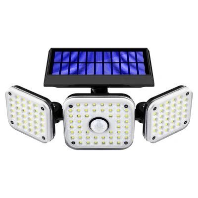 Newskypower House Garden Yard Wall Fence 3 Head 112LED Solar LED Wall Light with CE Approved