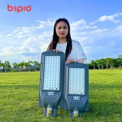 Bspro Manufactures Panel All in One 200W Integrated Lights Outside High Power Cell Road Lamp LED Solar Street Light