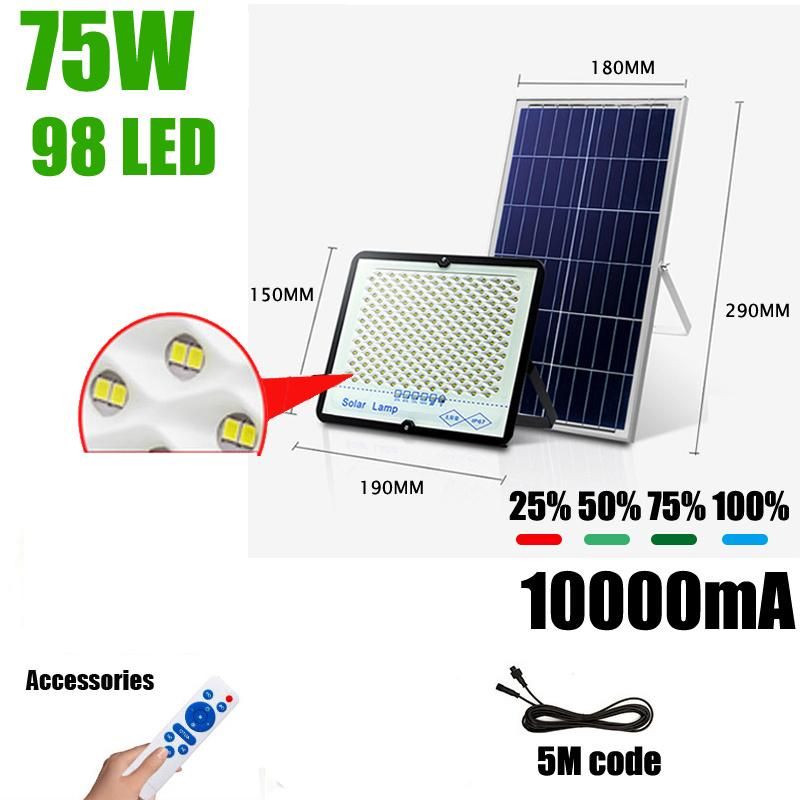 30W/45W/75W/100W Solar LED Light for Garden Outdoor Lamp