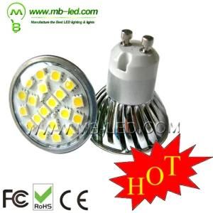 Super Bright GU10 Tri-Chip 5050 SMD LED Aluminum LED Spotlight CE and RoHS List