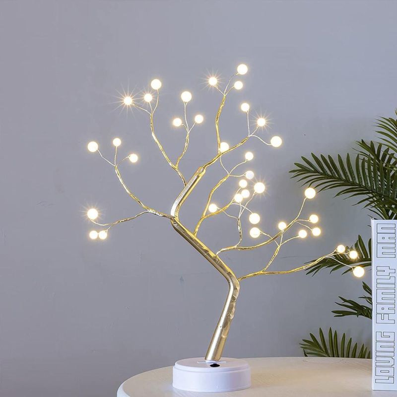 Sparkly 20" Tabletop LED Battery/USB Operated DIY Night Artificial Lamp Decoration Tree Light