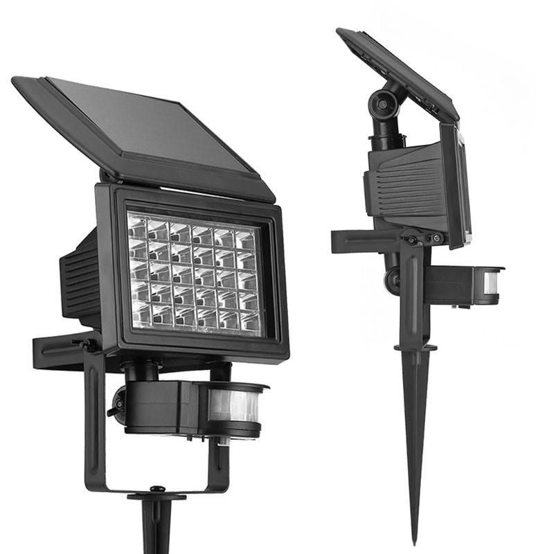 Solar Multifunction Flood Light with Ground Spike