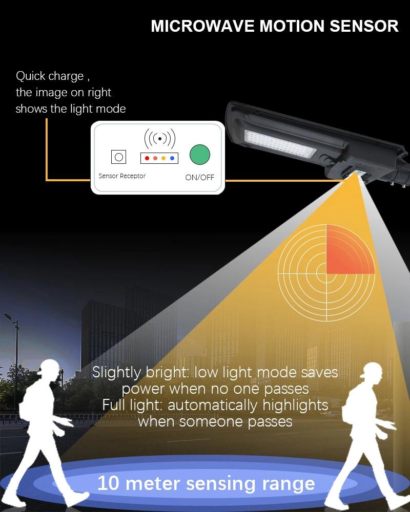Solar Charge Controller LED Bulb Solar Power System Flood Light Aluminum Energy Saving Lamp IP65 120W LED Solar Street Light