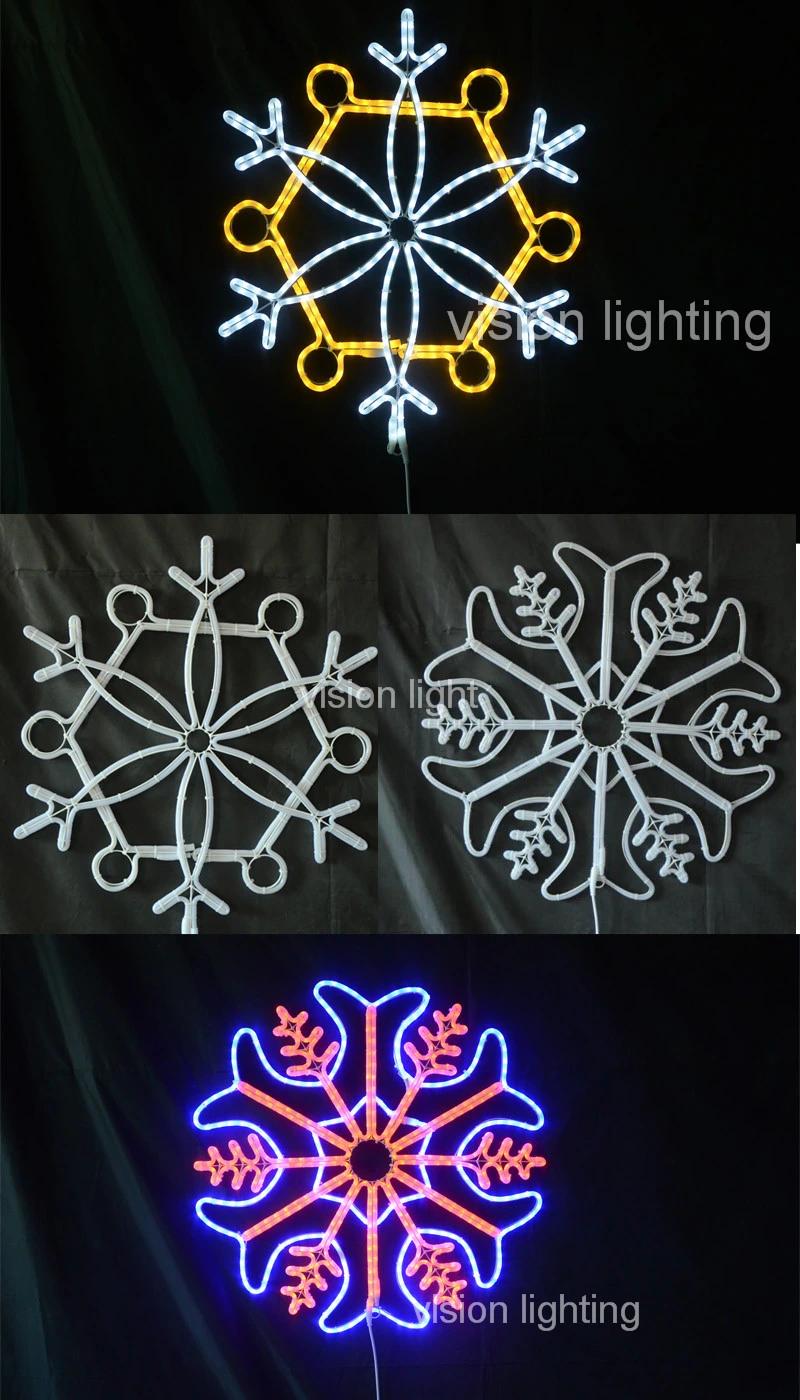 Warm White LED Decoration Christmas Motif Snowflake Light