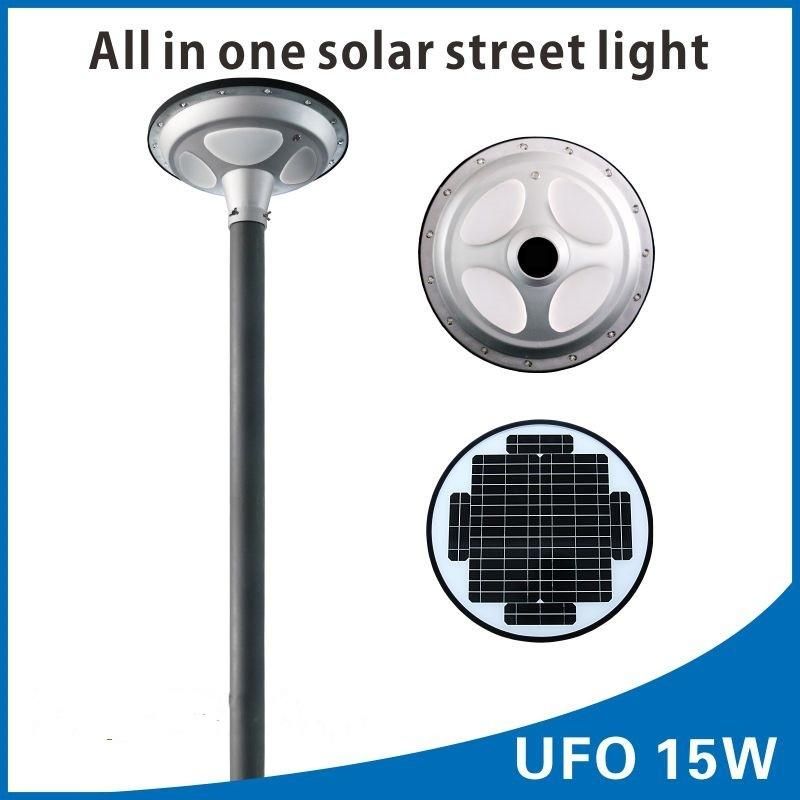 UFO LED Solar Light Lamp 15W 6500K LED UFO Solar Garden Light