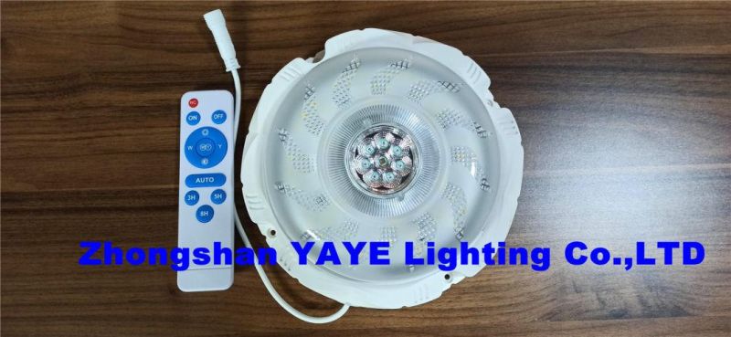 Yaye Hot Sell 200W Solar LED Ceiling Light with Remote Controller (Available Watt: 200W/100W/50W)