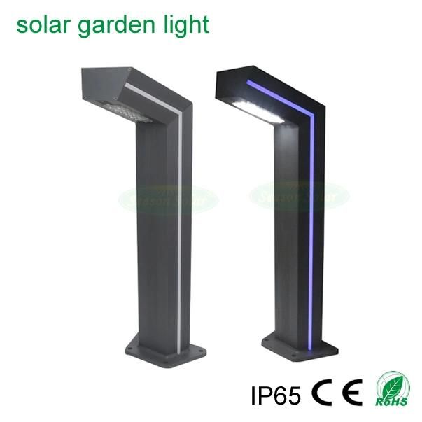 High Lumen Lighting Fixture Outdoor Lamp Pathway Lighting Solar Garden Lamp with LED Strip & 6W Solar Panel