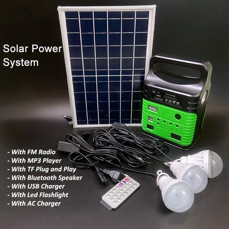 Patented 10W Solar Home Light with 3LED Solar Lamp with FM Radio Solar Power Station