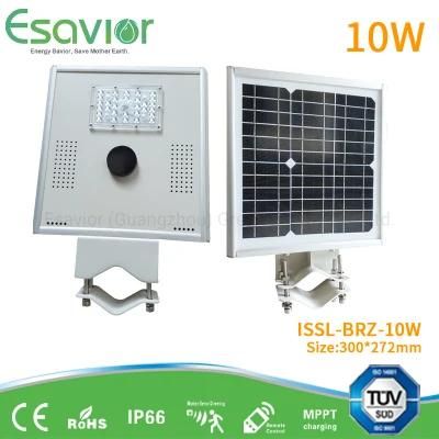 10W Solar LED/Solar Street/LED Solar Street/Integrated Solar Street/All in One Solar Street Lamp/Light 40W/50W/60W/80W/100W/120W/200W