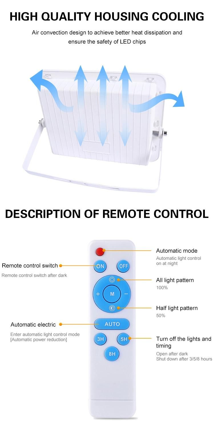 Outdoor Waterproof IP65 Street 100W 200 300W Solar Charging Lamp