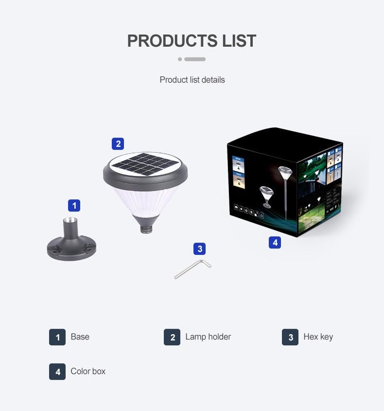 IP65 Solar Streetlight and Solar Pillar Garden Light with Motion Sensor