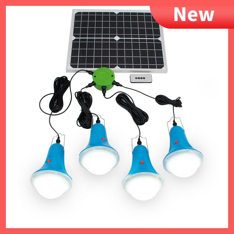 Solar Portable panel System of Lighting with Waterproof Power Display