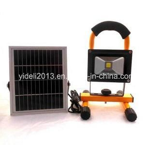 Rechargeable Battery Emergency Work LED Outdoor Flood Light 5W 10W 20W with Solar Panel