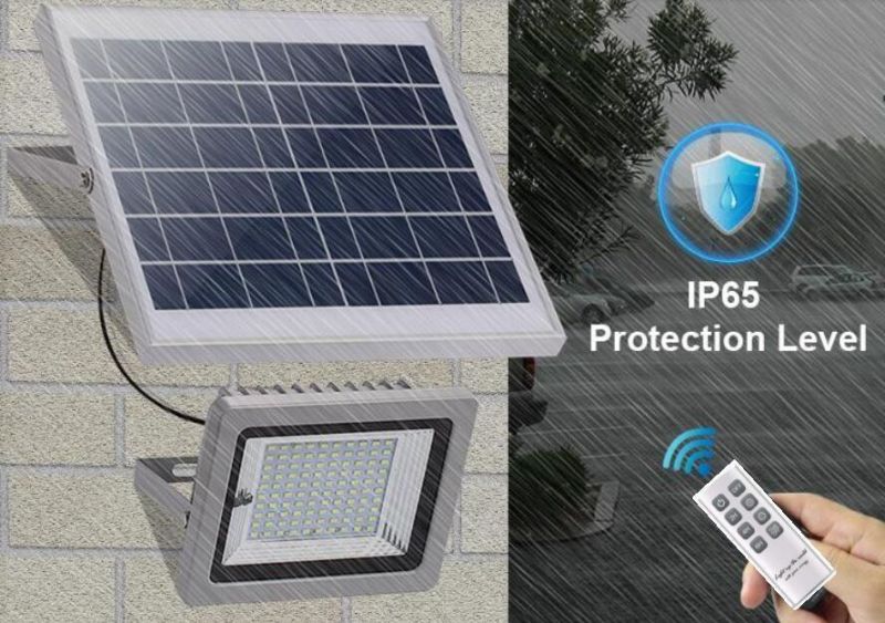 LED Remote Control Energy Saving Wholesale Price Bright White Outdoor Security Solar Flood Light