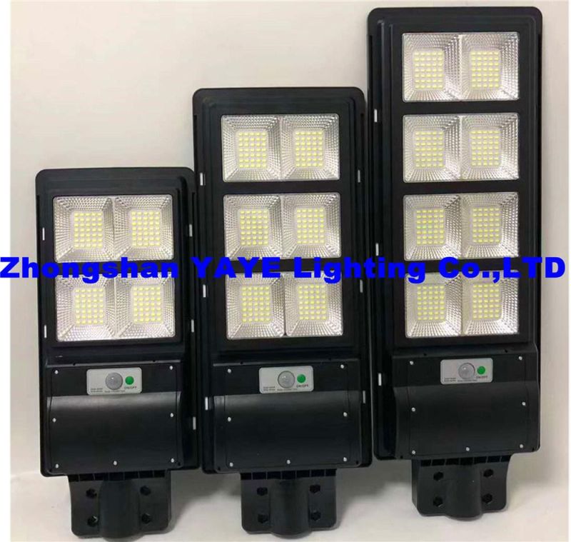 Yaye 18 Hot Sell Low Price High Quliaty 60W SMD5730 All in One Solar LED Street Light 1000PCS Stock/Radar /Remote Controll/ 3 Years Warranty