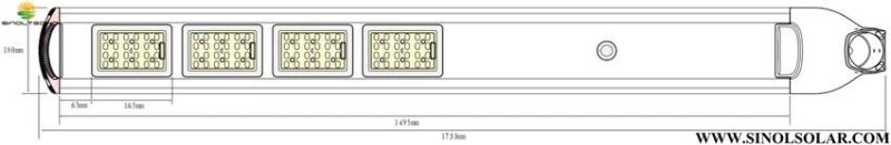 5600 Lm 40W Outdoor All in One Design Solar Powered LED Lamps (INL-40W)