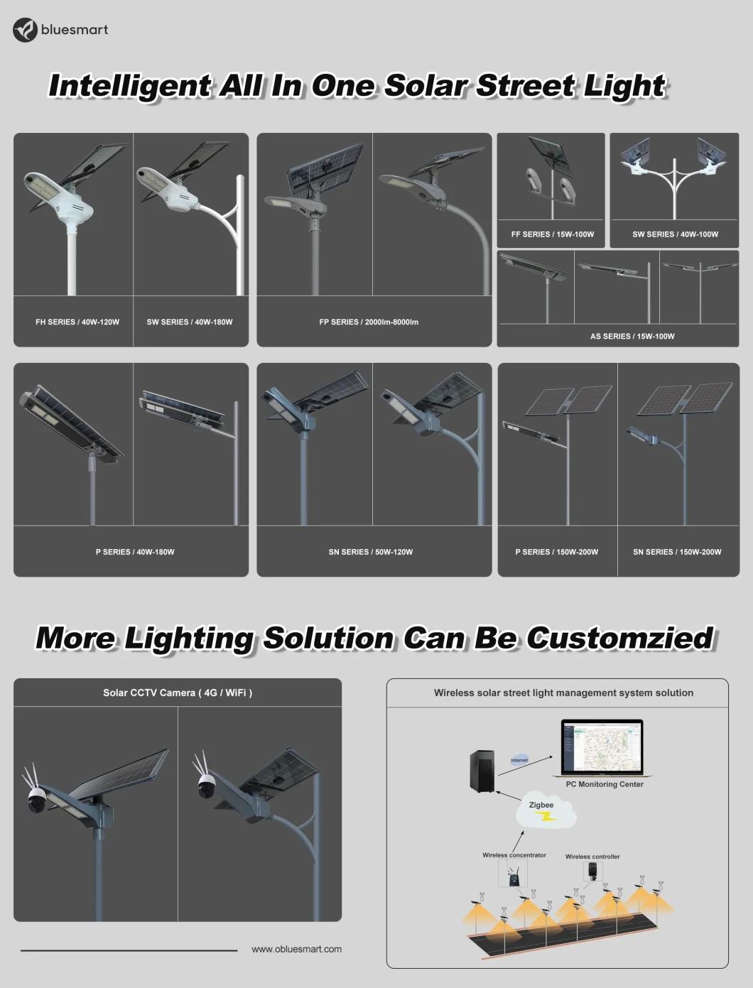 Solar Products Solar Street Lights All in One Integral High Power LED Solar Street Light with LiFePO4 Batery