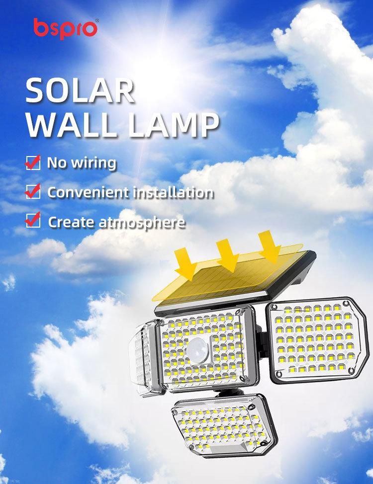 Bspro Outdoor Garden LED Motion Sensor Waterproof Wall Solar Security Light