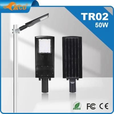 Parking Lot Area Solar Power 50W 100W Street Light LED Outdoor