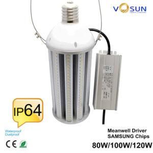 Jn05 80W 100W 120W LED Corn Light Meanwell Driver Samsung Chips IP64 Waterproof High Bay Bulb Commercial Lighting CE Garden Street Park