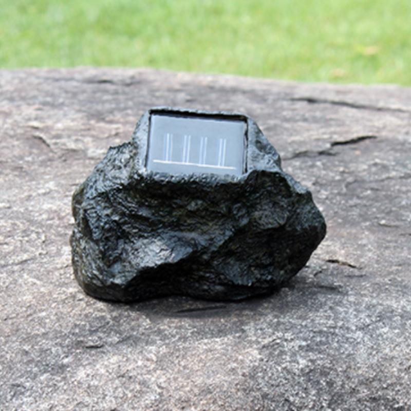 Outdoor Garden Lawn Ornament LED Waterproof Solar Stone Spot Light