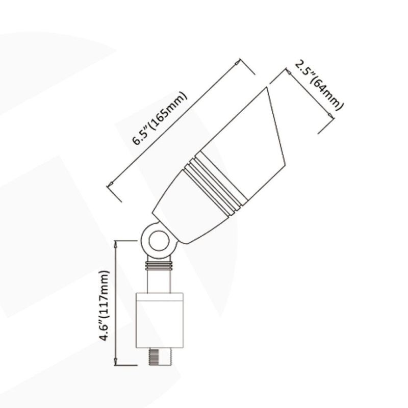 Lt2505b Solid Brass RGB Available Outdoor Accent Light Fixtures Bluetooth WiFi Zigbee Lighting for Landscape Project Installation