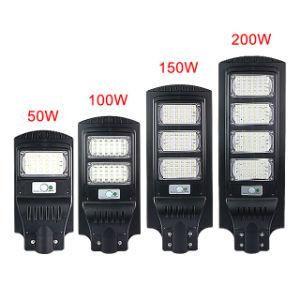 China Factory Energy Saving Explosion-Proof Waterproof IP65 LED Streetlight 50W 100W 150W All in One Solar Street Light