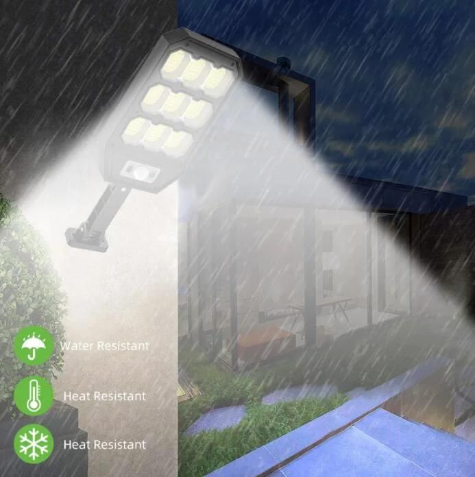 Motion Sensor Outdoor Light Waterproof Garden Yard Lawn Flood Street Mount 279LEDs ABS Solar Wall Lamp