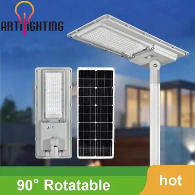 Urban Public LED All in One Road Street Outdoor Lighting with Solar Panel for House Garage Garden Yard