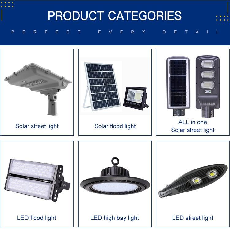 LED Solar Street Light Manufacturer IP65 Outdoor Lighting Road Lamp