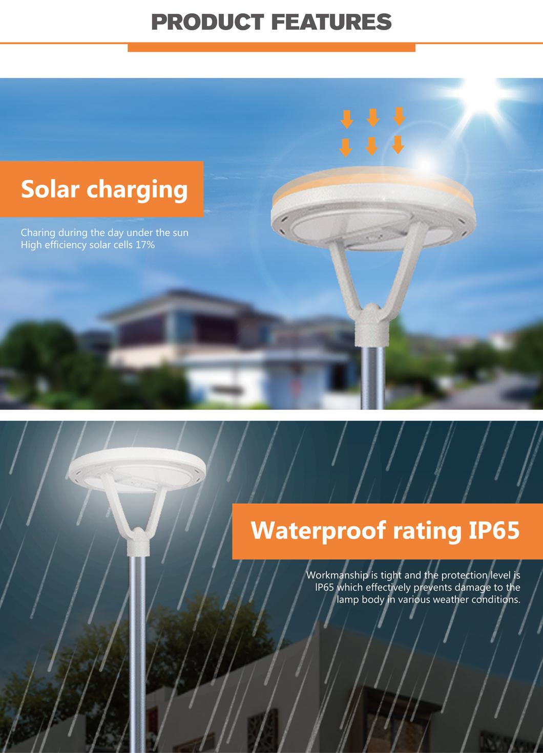 Outdoor Garden Lamp LED UFO Solar Street Light