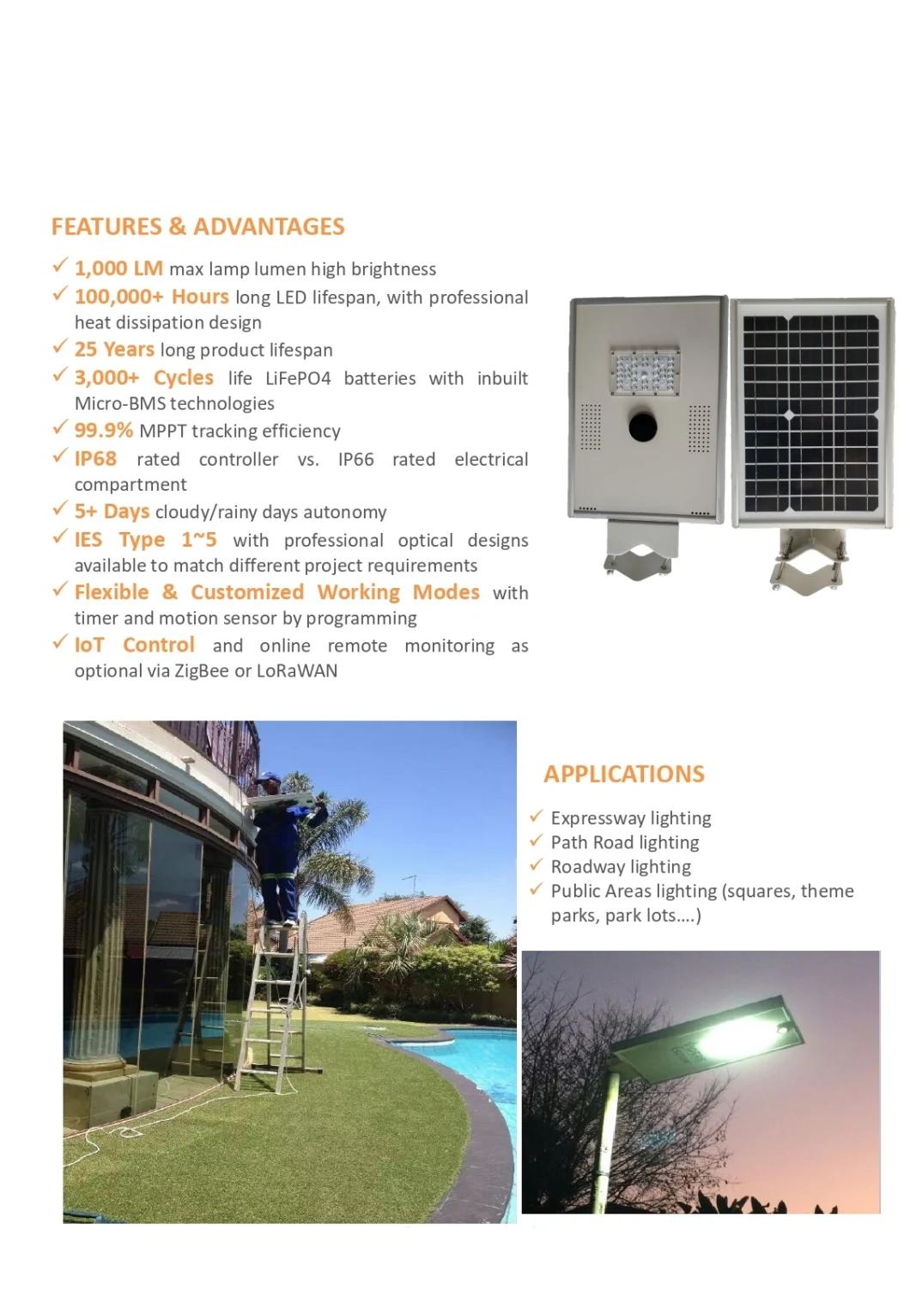 10W Solar Street Lighthigh Lumen LED Light Source