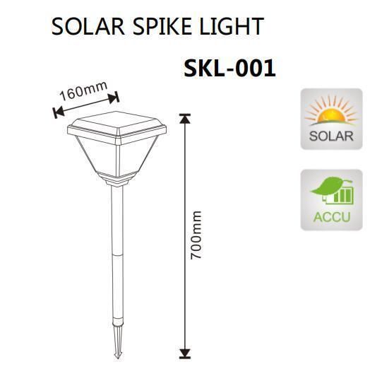 Wholesale Price Wholesale Waterproof Outdoor Garden Pathway 1W Solar Landscape Light with Warm White