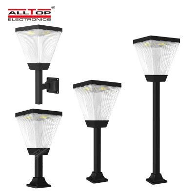 Alltop New Design ABS Aluminium Alloy 3W Waterproof IP65 Outdoor Courtyard LED Solar Garden Light