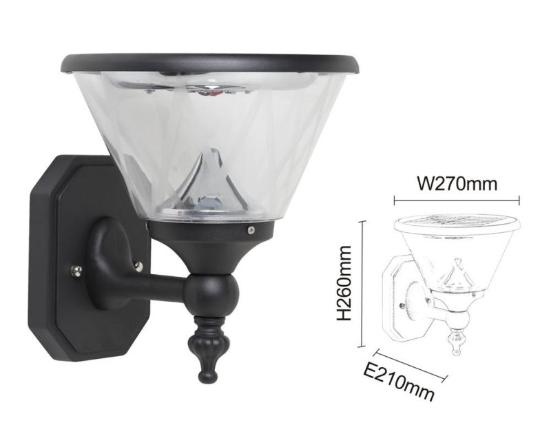 IP65 3W Best Bright Cheap Solar Security Wall Light