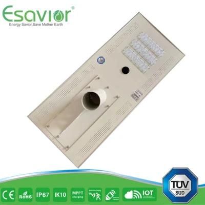 Esavior 60W Energy Saving LED All in One Integrated Solar Street Sensor/Smart Light