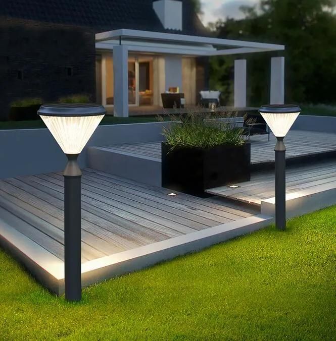 Bollard Fence Homebase Backyard Balcony Solar Torch Porch Diamond Light