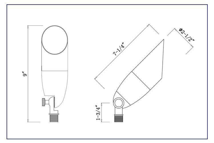 Latest Classic Brass LED up Light Stand for MR16 Courtyard Lighting