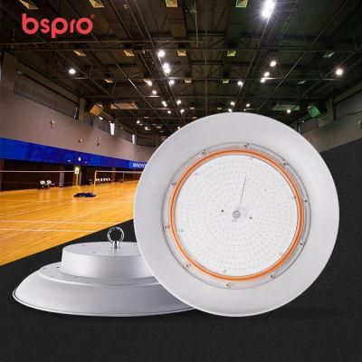 Bspro Factory Directly Hot Sale Warehouse Workshop Super Brightness 300W UFO Aluminum LED Solar High Bay Light